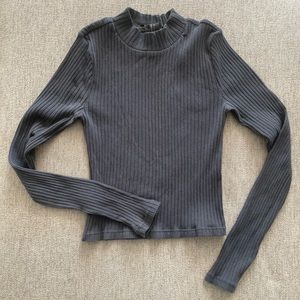 Forever 21 long sleeve mock neck top
